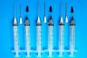 6 Dispensing Syringes Luer Lock 10ml 10cc W Tips & Caps Adhesive Glue Ink Ll17