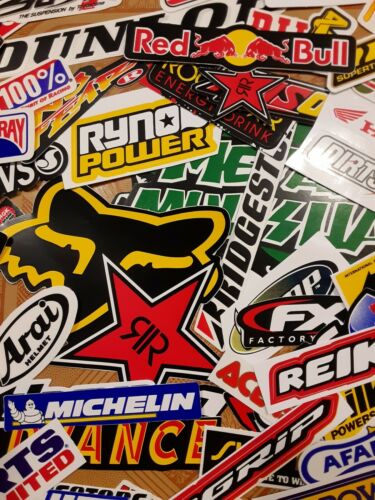 Lot Set Of 10 Motorcycle Stickers Decals Racing Motocross Atv Dirtbike Utv