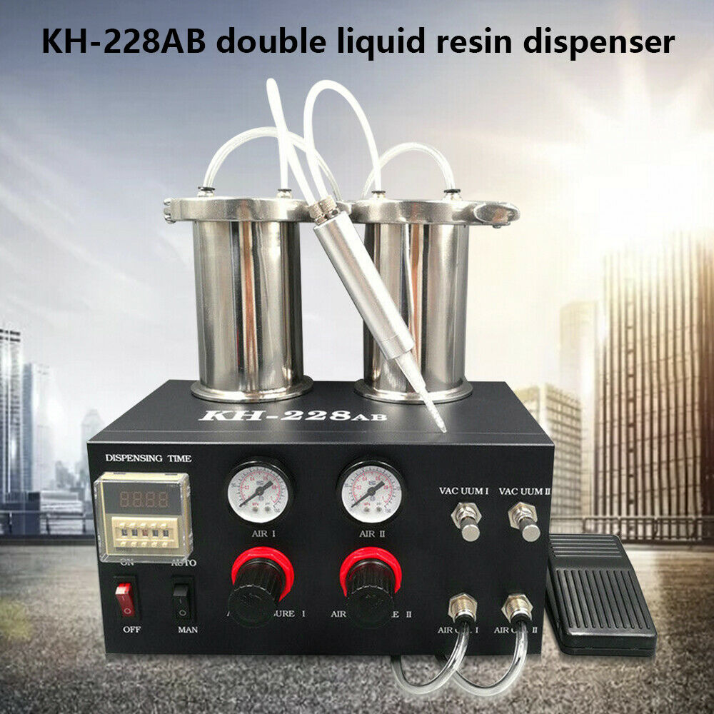 0.01ml Semi-auto Glue Dispenser Machine F/ Ab Glue Solder Paste Epoxy Resin 110v