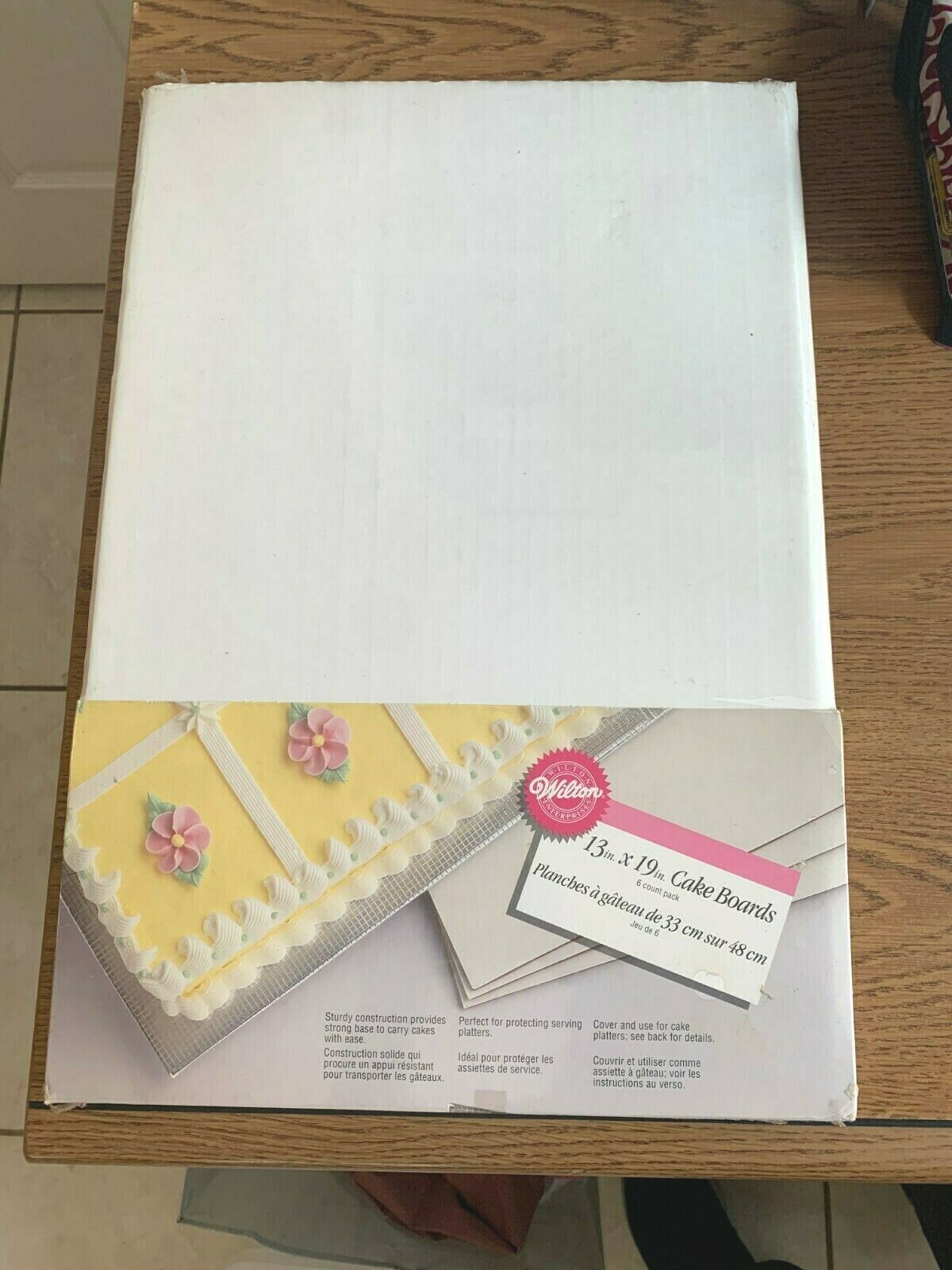 Vintage 1994 Wilton 13" X 19" Cake Boards, Package Of 6 Boards New In Pack