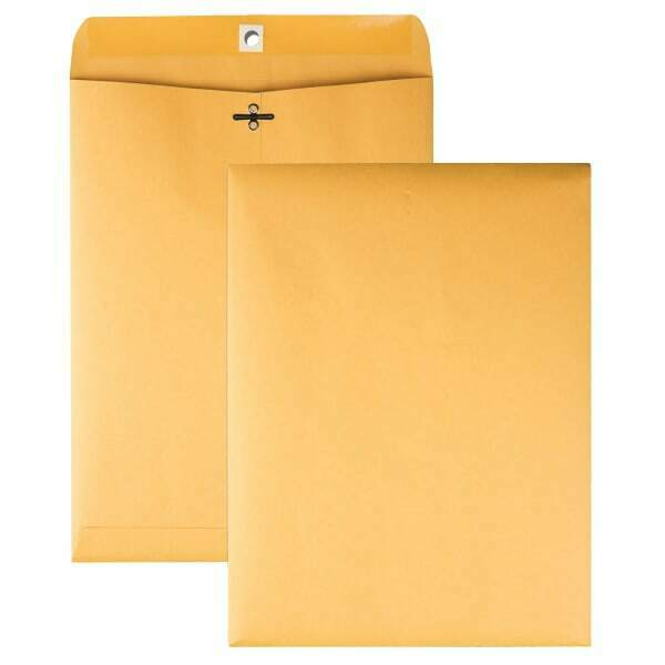 Clasp Envelopes, W/dispenser Carton, 9"x12", 250/ct, Kraft - Mailroom/shipping