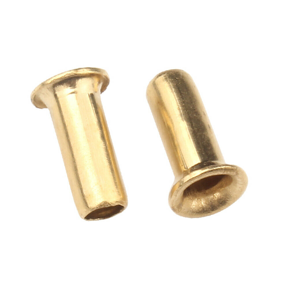 M3 M4 M5 Copper Brass Eyelet Hollow Tubular Rivets Through Nuts Hole Grommets