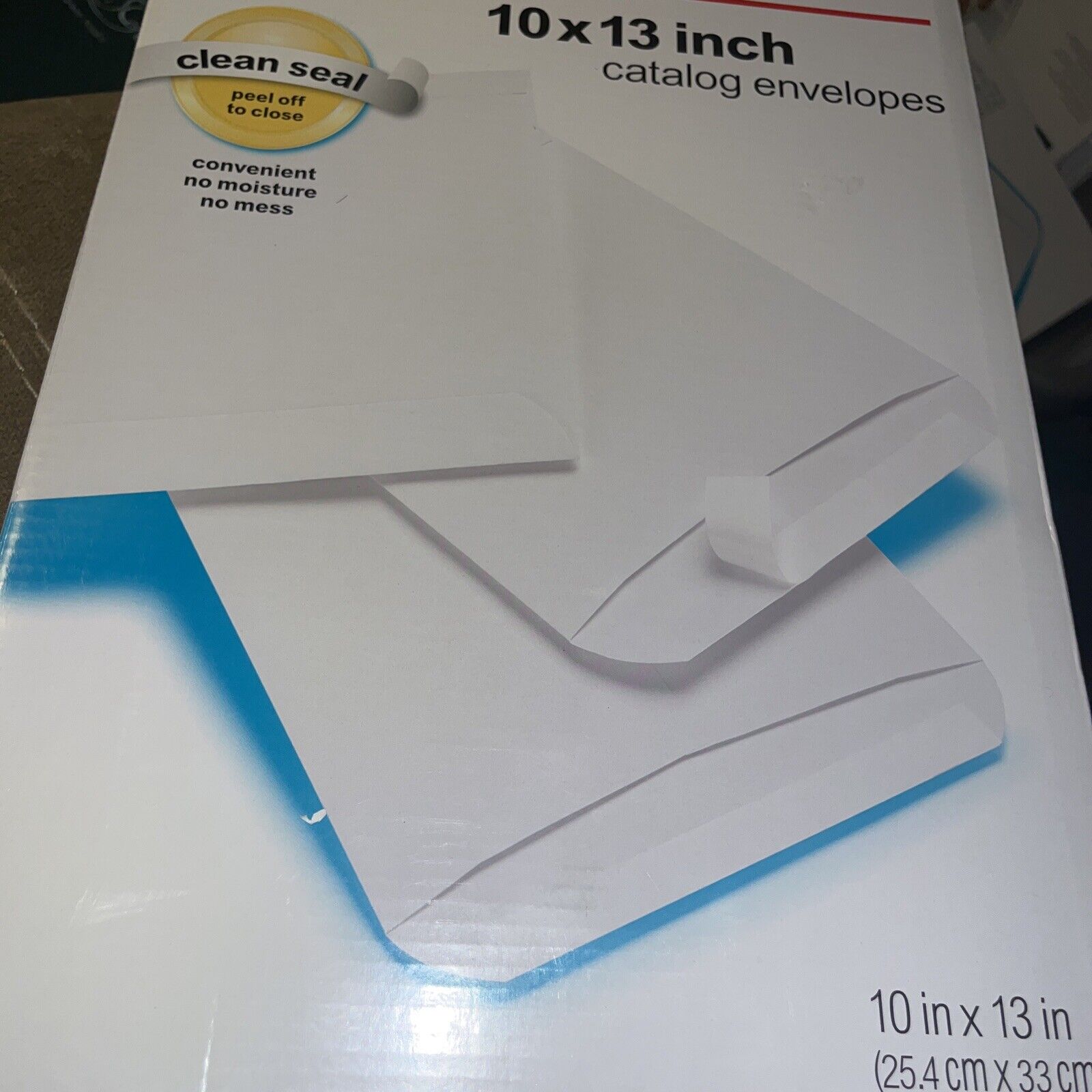 Office Depot Brand 10" X 13" White Clean Seal Catalog Envelopes, 100-pk