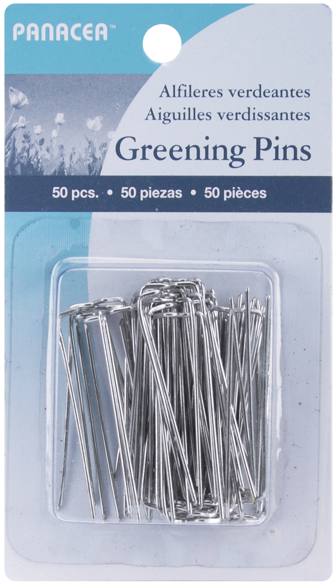 Panacea-greening Pins 1.75" 50/pkg-silver