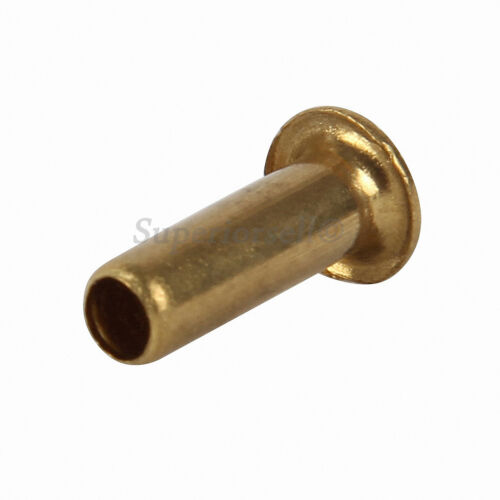 M0.9-m2.5 Copper Brass Eyelet Hollow Tubular Rivets Through Nuts Hole Grommets