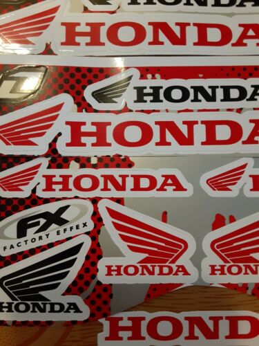 Lot Set Of 10 Honda Style Stickers Racing Motorcycle Motocross